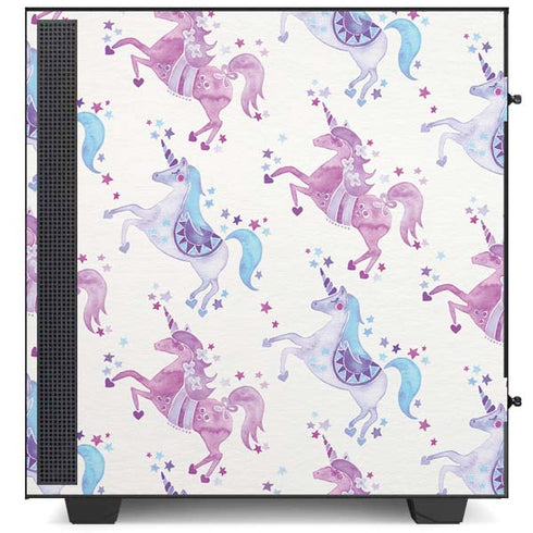 Cat Coq Purple Unicorns NZXT H510 Compact ATX Mid-Tower Case Skin