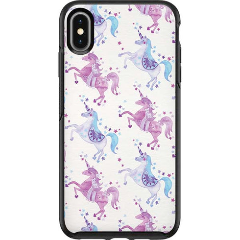 Cat Coq Purple Unicorns Otterbox Symmetry iPhone Skin