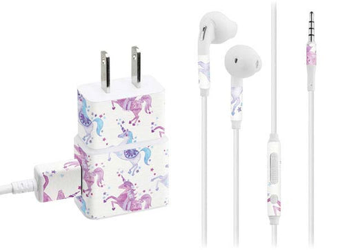 Cat Coq Purple Unicorns Phone Charger Skin