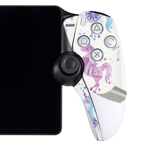Purple Unicorns by Cat Coq PlayStation Portal Remote Player Skin