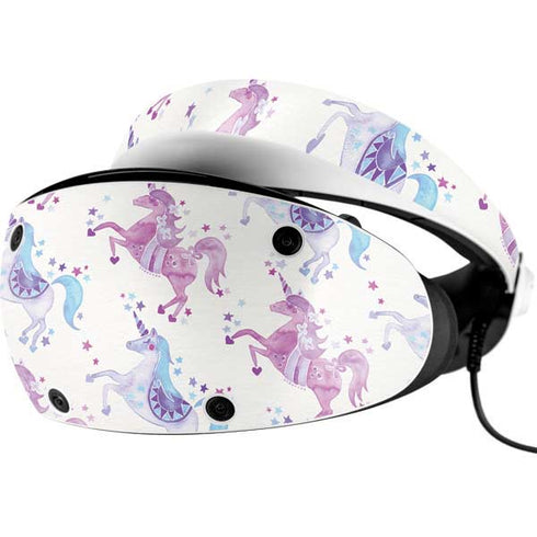 Cat Coq Purple Unicorns PlayStation VR2 Skin