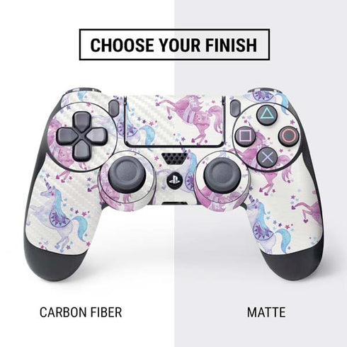 Cat Coq Purple Unicorns PS4 Controller Skin