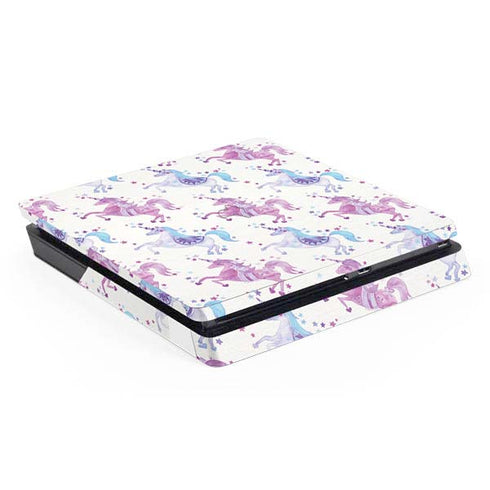 Cat Coq Purple Unicorns PS4 Slim Skin