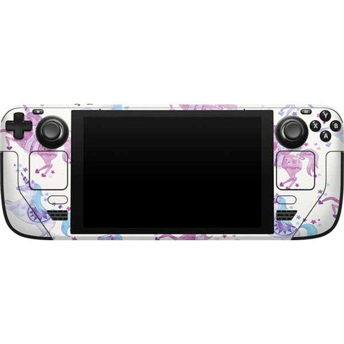 Cat Coq Purple Unicorns Steam Deck Handheld Gaming Computer Skin