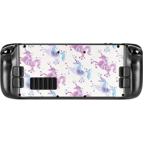 Cat Coq Purple Unicorns Steam Deck Handheld Gaming Computer Skin