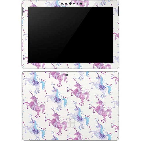 Cat Coq Purple Unicorns Surface Go Skin