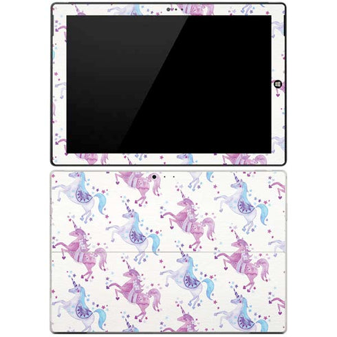 Cat Coq Purple Unicorns Surface Pro 3 Skin