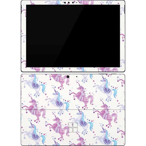 Cat Coq Purple Unicorns Surface Pro 7 Skin