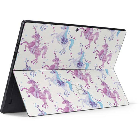 Cat Coq Purple Unicorns Surface Pro 7 Skin