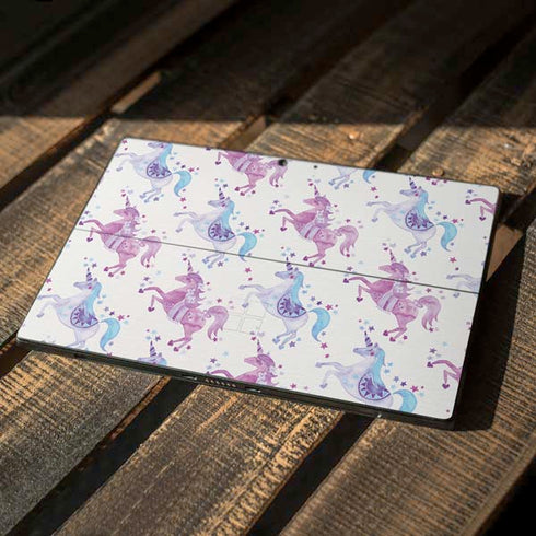 Cat Coq Purple Unicorns Surface Pro 7 Skin