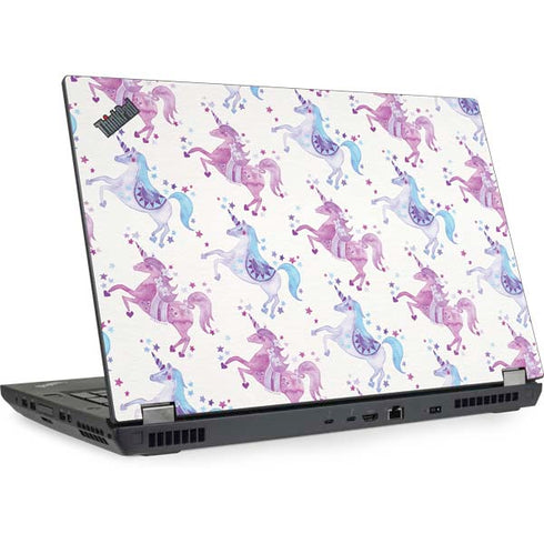 Cat Coq Purple Unicorns Lenovo ThinkPad Skin