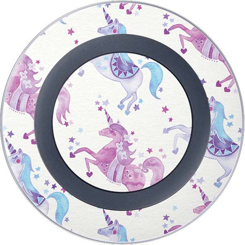 Cat Coq Purple Unicorns Wireless Charger Skin