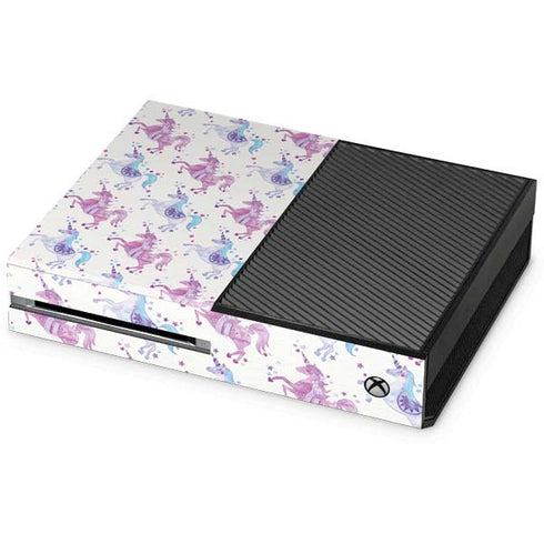 Cat Coq Purple Unicorns Xbox One Console Skin