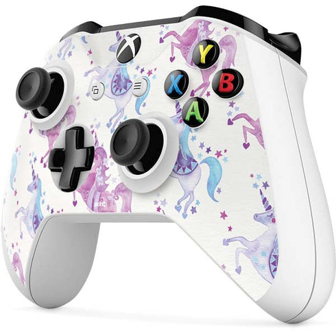 Cat Coq Purple Unicorns Xbox One S Controller Skin
