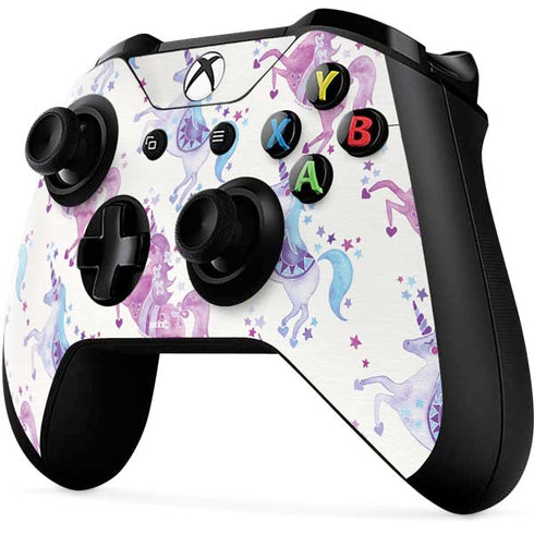 Cat Coq Purple Unicorns Xbox One X Controller Skin