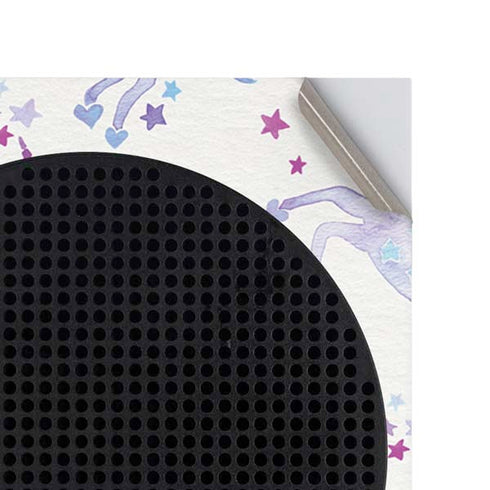 Cat Coq Purple Unicorns Xbox Series S Console Skin