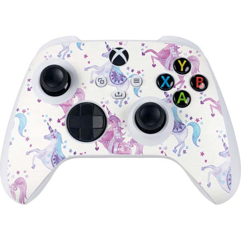 Cat Coq Purple Unicorns Xbox Series S Controller Skin