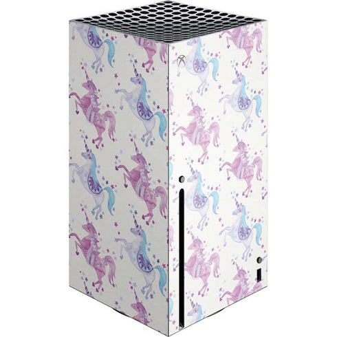 Cat Coq Purple Unicorns Xbox Series X Console Skin