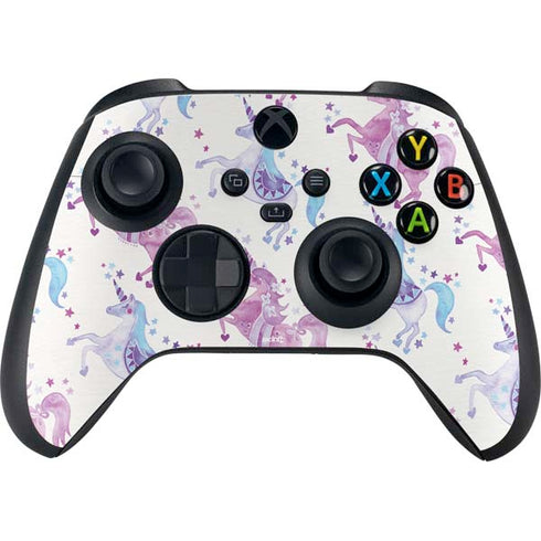 Cat Coq Purple Unicorns Xbox Series X Controller Skin