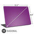 Purple Solid Universal Laptop 15in (12.2 x 8.8in) Skin