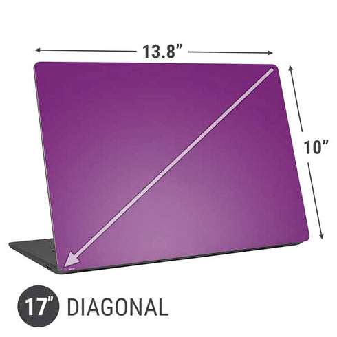 Purple Solid Universal Laptop 17in (13.8 x 10in) Skin