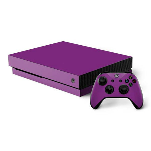 Purple Solid Xbox One X Bundle Skin