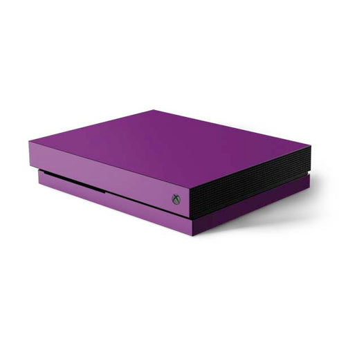 Purple Solid Xbox One X Console Skin