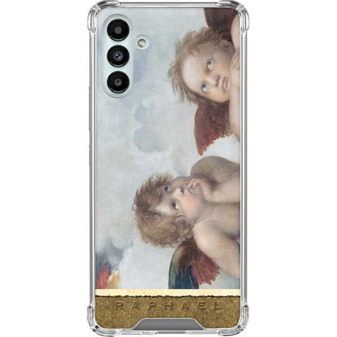 Raphael The Cherubim Putti Angels of The Sistine Madonna Galaxy A13 5G Clear Case