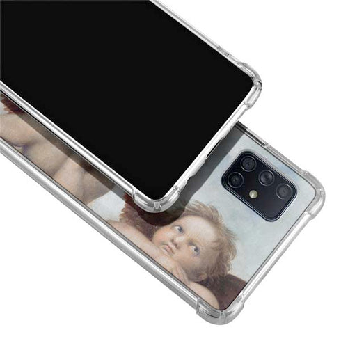 Raphael The Cherubim Putti Angels of The Sistine Madonna Galaxy A71 5G Clear Case