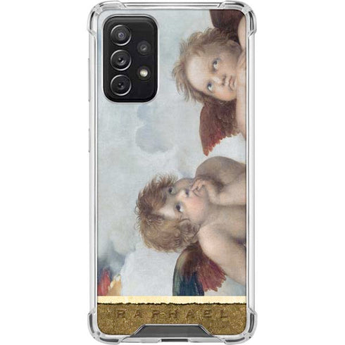 Raphael The Cherubim Putti Angels of The Sistine Madonna Galaxy A72 5G Clear Case