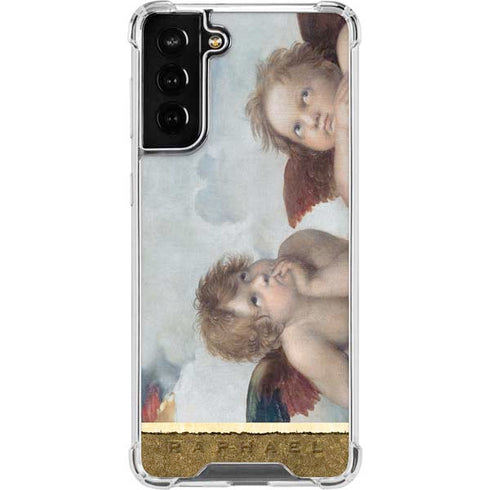 Raphael The Cherubim Putti Angels of The Sistine Madonna Galaxy S21 FE Clear Case
