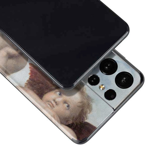 Raphael The Cherubim Putti Angels of The Sistine Madonna Galaxy S21 Ultra 5G Skin