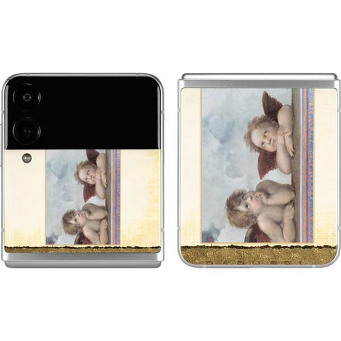 Raphael The Cherubim Putti Angels of The Sistine Madonna Galaxy Z Flip4 5G Skin
