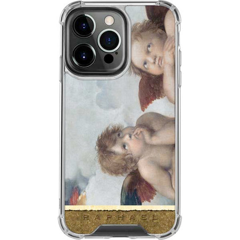 Raphael The Cherubim Putti Angels of The Sistine Madonna iPhone 14 Pro Clear Case