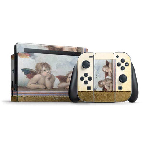 Raphael The Cherubim Putti Angels of The Sistine Madonna Nintendo Switch Bundle Skin