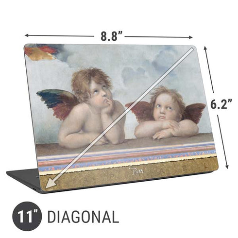 Raphael The Cherubim Putti Angels of The Sistine Madonna Universal Laptop 11in (8.8 x 6.2in) Skin