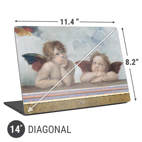 Raphael The Cherubim Putti Angels of The Sistine Madonna Universal Laptop 14in (11.4 x 8.2in) Skin