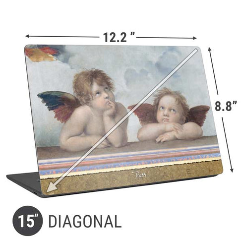 Raphael The Cherubim Putti Angels of The Sistine Madonna Universal Laptop 15in (12.2 x 8.8in) Skin