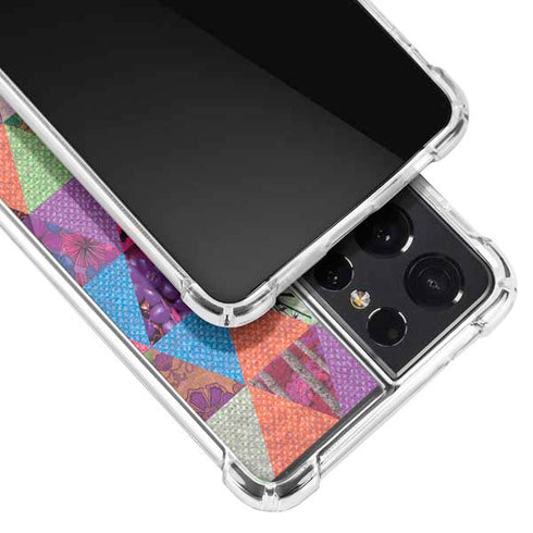 Quilted Spring Galaxy S21 Ultra 5G Clear Case