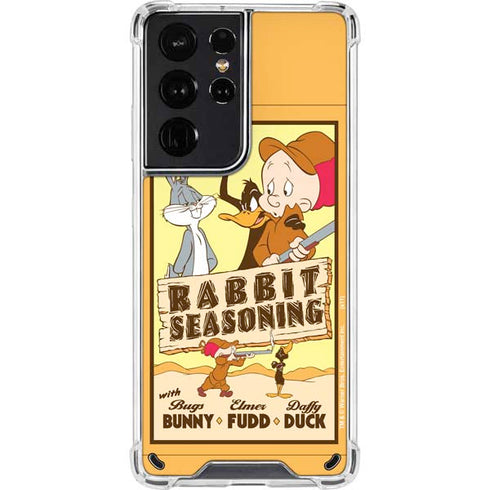 Looney Tunes Rabbit Seasoning Galaxy S21 Ultra 5G Clear Case