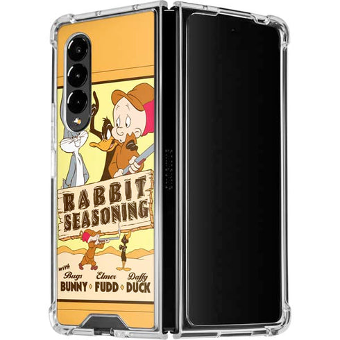 Looney Tunes Rabbit Seasoning Galaxy Z Fold4 5G Clear Case