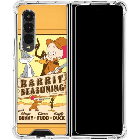 Looney Tunes Rabbit Seasoning Galaxy Z Fold4 5G Clear Case