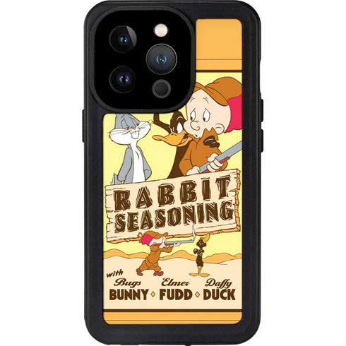Looney Tunes Rabbit Seasoning iPhone 14 Pro Waterproof Case