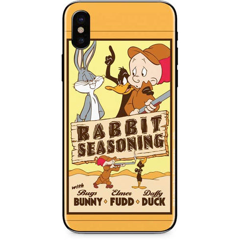 Looney Tunes Rabbit Seasoning iPhone XS Skin