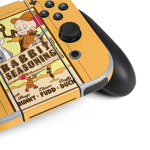 Looney Tunes Rabbit Seasoning Nintendo Switch OLED (2021) Skin