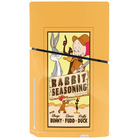 Looney Tunes Rabbit Seasoning PS5 Slim Disk Bundle Skin