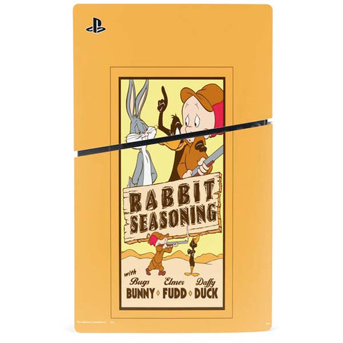 Looney Tunes Rabbit Seasoning PS5 Slim Disk Console Skin