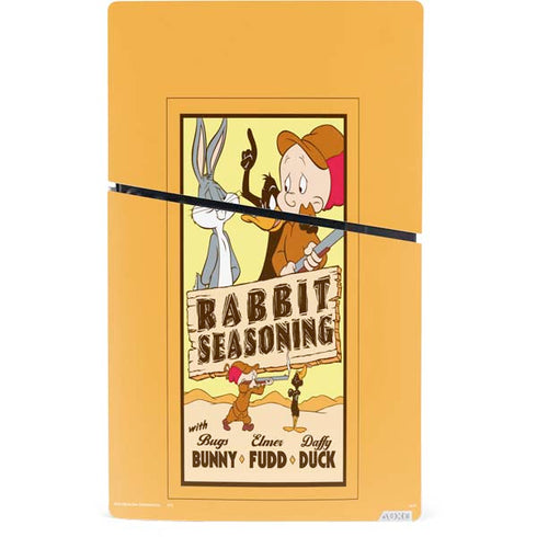Looney Tunes Rabbit Seasoning PS5 Slim Digital Edition Bundle Skin