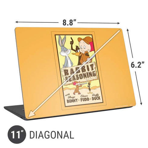 Looney Tunes Rabbit Seasoning Universal Laptop 11in (8.8 x 6.2in) Skin