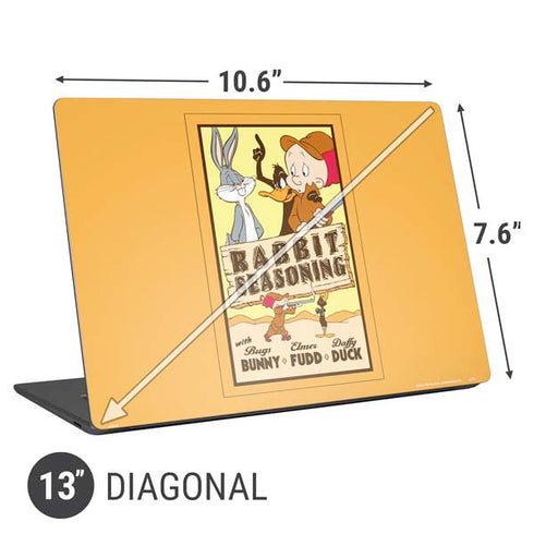 Looney Tunes Rabbit Seasoning Universal Laptop 13in (10.6 x 7.6in) Skin